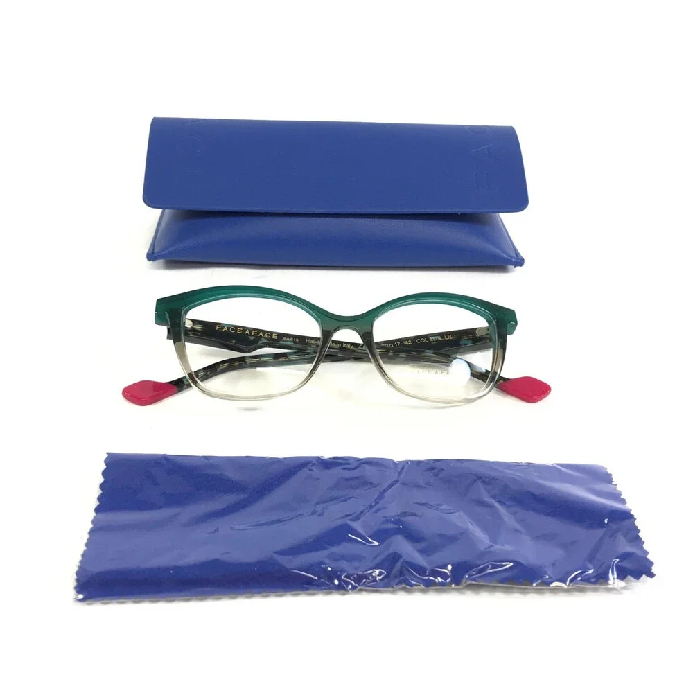 Face A Face Eyeglasses Frames HANNA 1 COL4174 LR Gradient Green Smoked 50-17-142